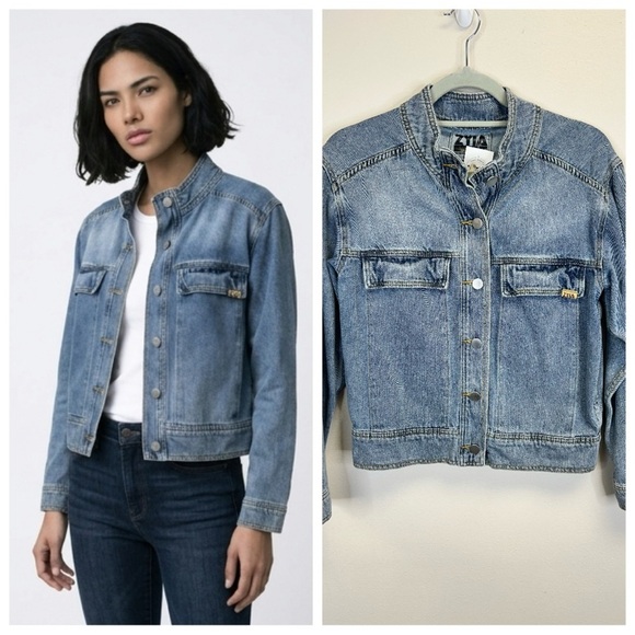 ZYIA Jackets & Blazers - Outdoor Spring Fall Classic ZYIA M Blue Denim Jacket Cotton Athleisure Normcore